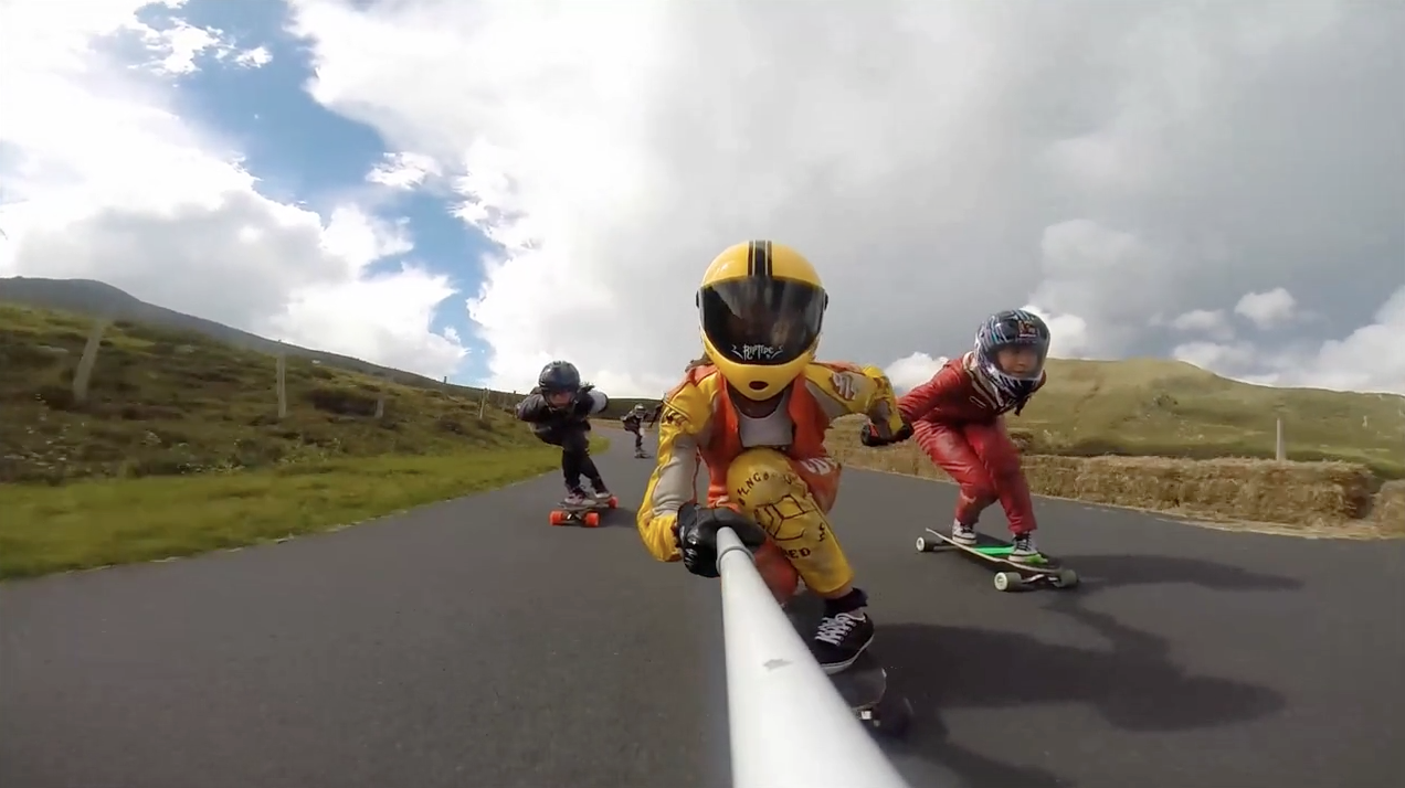 Lyde, Anne & Elise down the French Maryhill