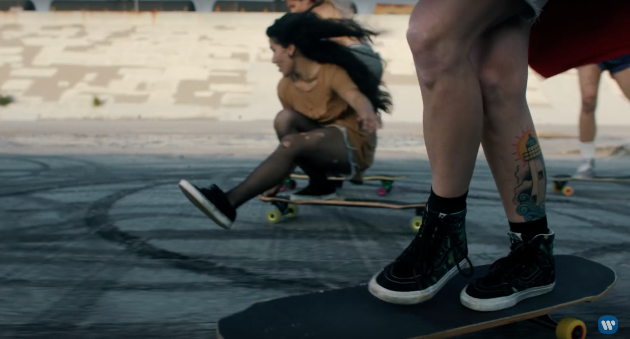 Longboard Girls in the new RHCP video